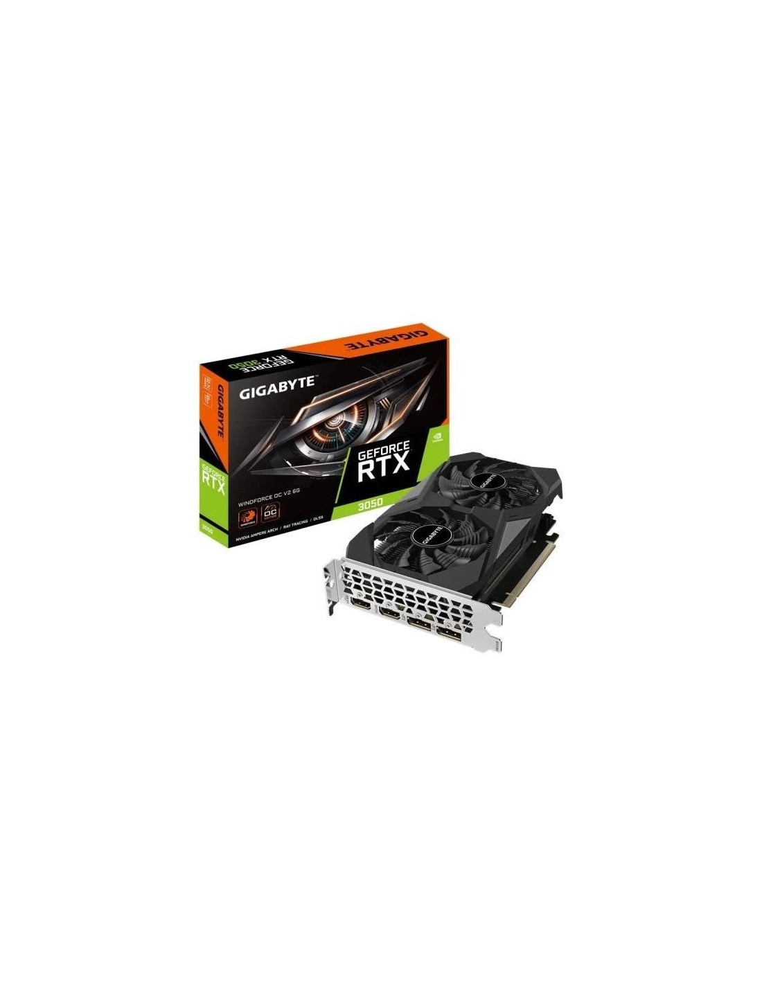 TARJETA DE VIDEO GIGABYTE NVIDIA RTX3050 6GB WINDFORCE OC V2 GDRR6 PCIE 4.0