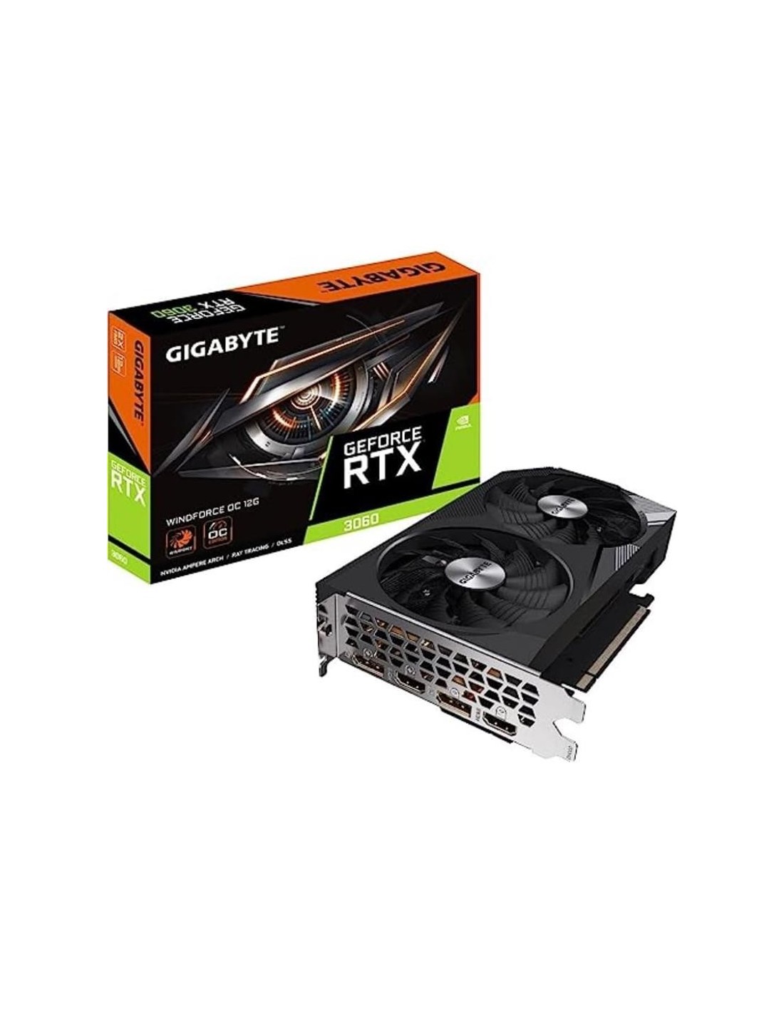 TARJETA DE VIDEO NVIDIA GIGABYTE RTX3060 12GB WINDFORCE OC GDRR6 PCIE