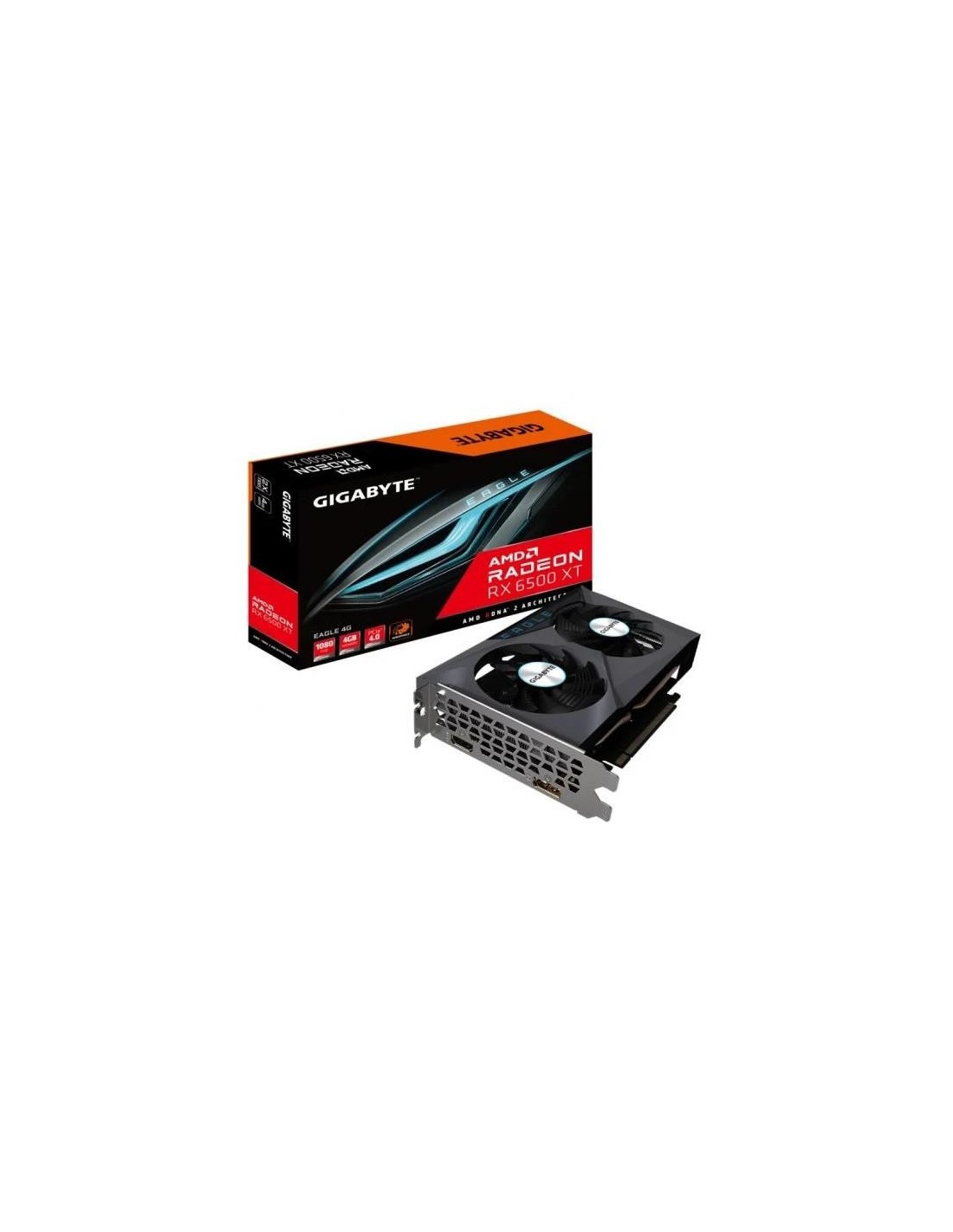 TARJETA DE VIDEO GIGABYTE RX6500XT RADEON EAGLE 4GB GDDR6