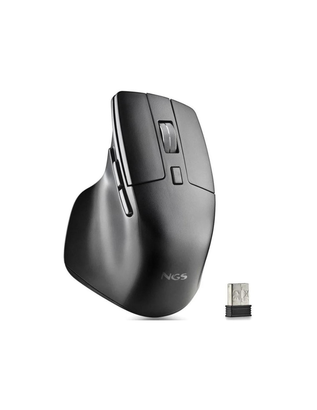 RATON NGS HIT-RB ERGONOMICO RECARGABLE BT WIRELESS MULTI BLACK
