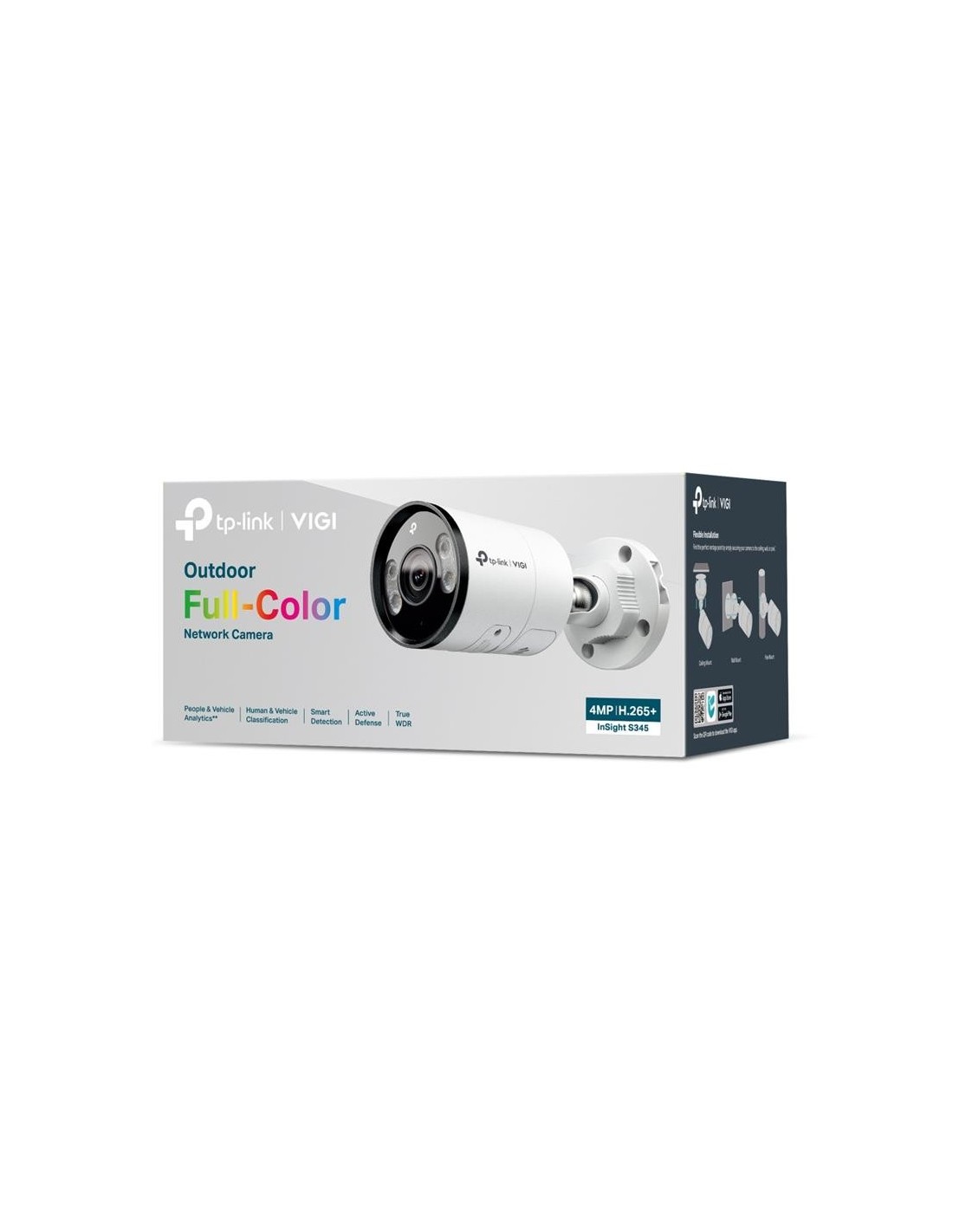 CAMARA IP TP-LINK INSIGHT BULLET EXTERIOR 4MP 6MM COLOR IP67 H.265+