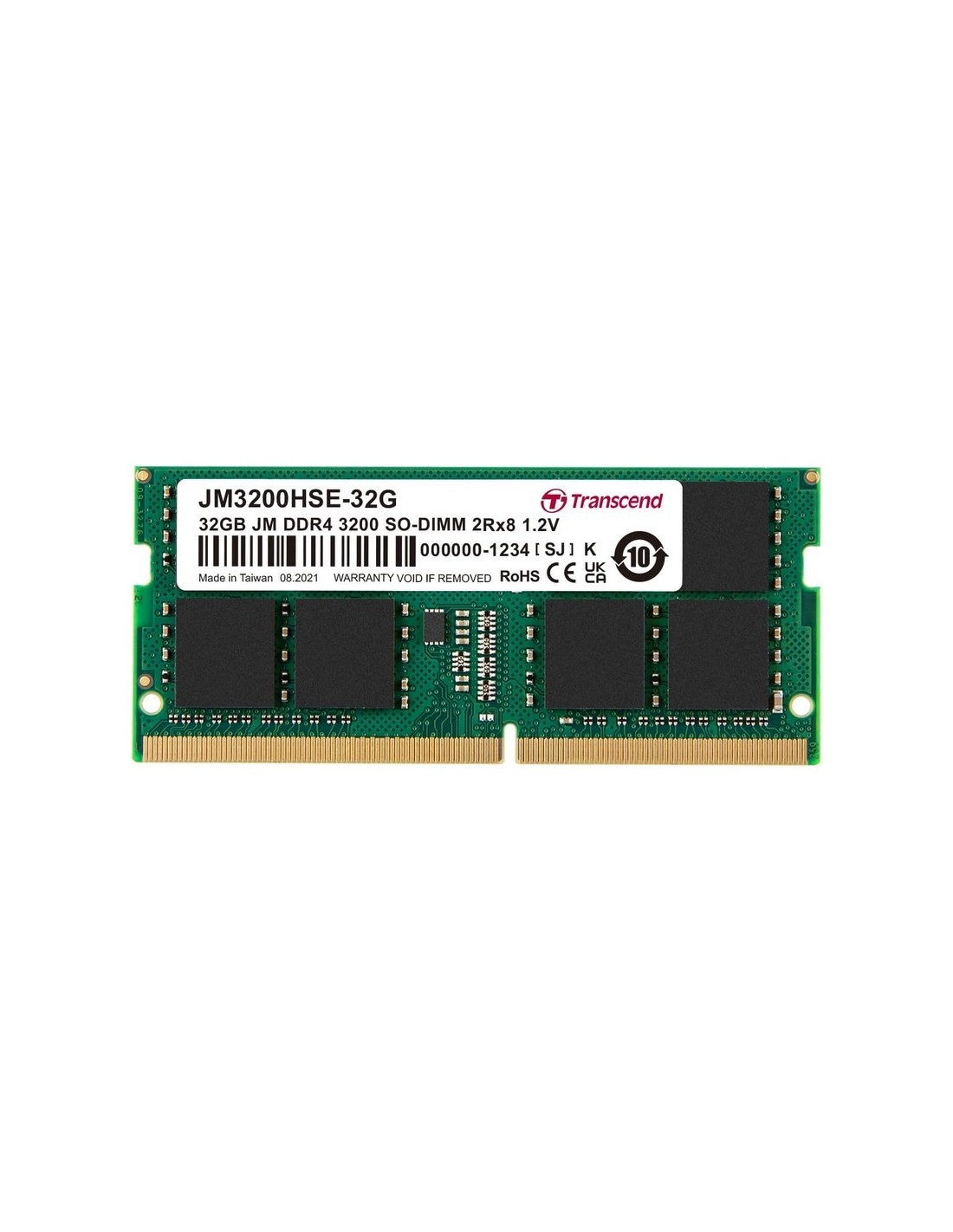 MEMORIA SODIMM 32GB TRANSCEND DDR4 3200MHZ