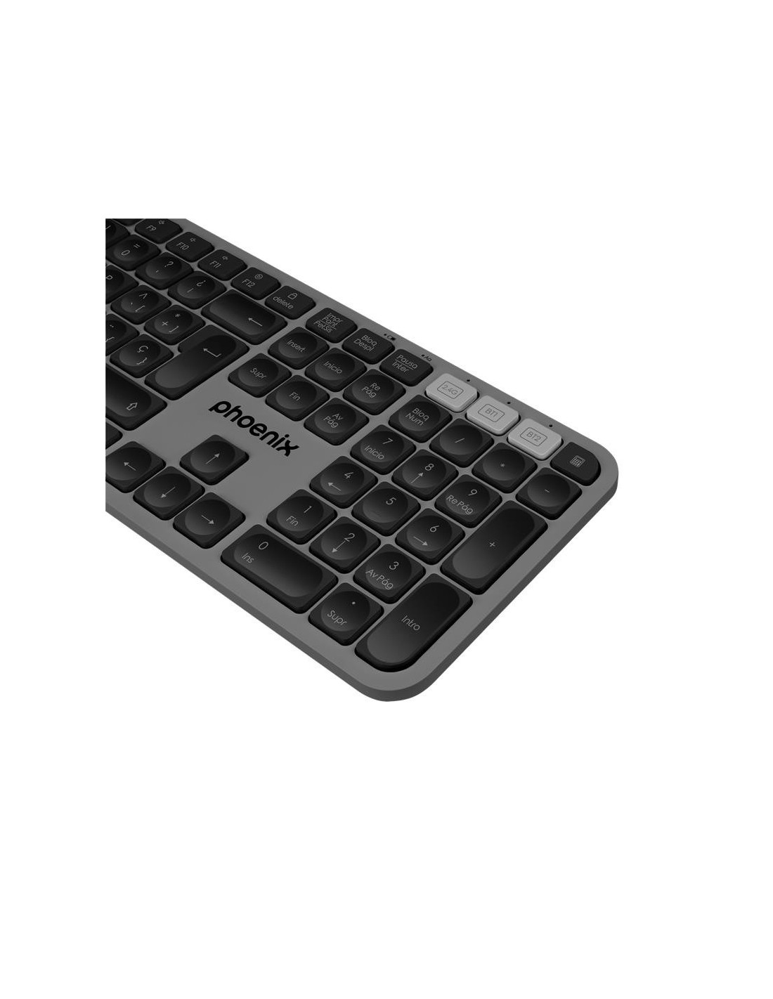 TECLADO PHOENIX K300 MULTIDISPOSITIVO WIRELESS BLACK
