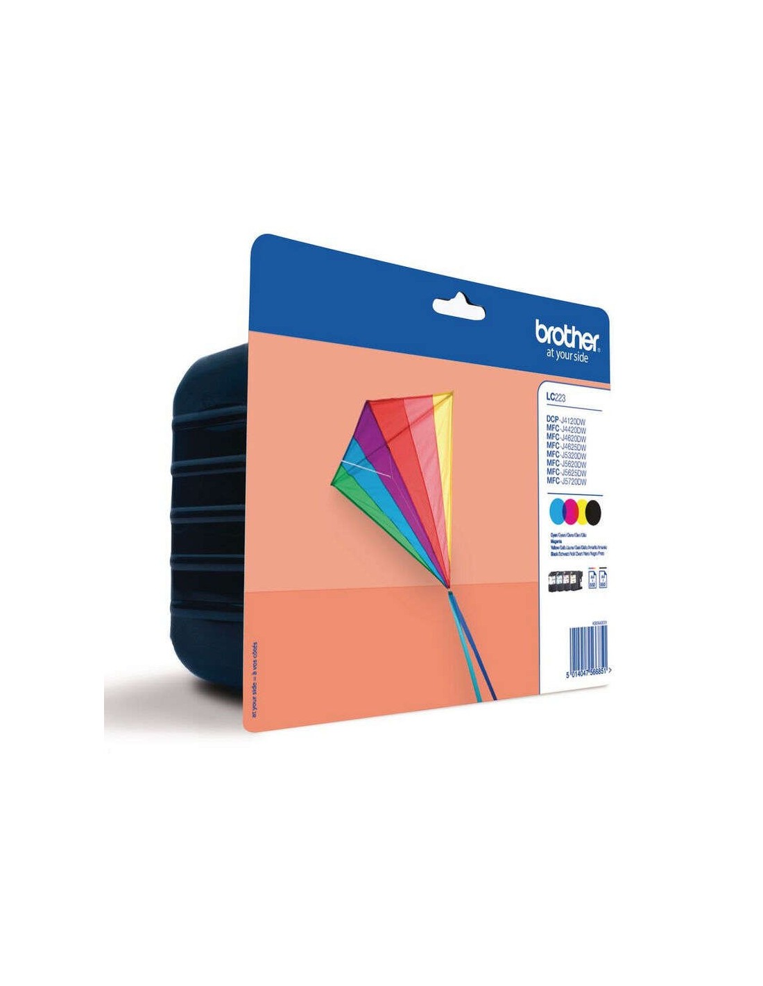 TINTA BROTHER LC223 PACK 4 COLORES