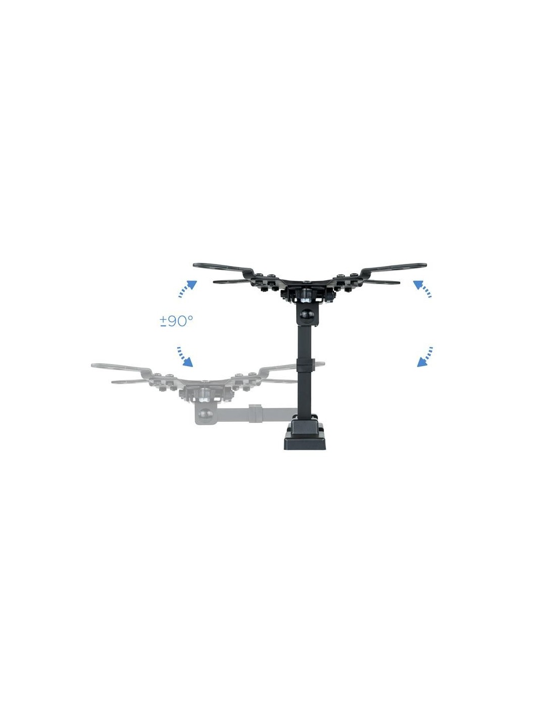 SOPORTE TV MONITOR TOOQ 13-42 GIRATORIO/INCLINABLE 20KG MAX