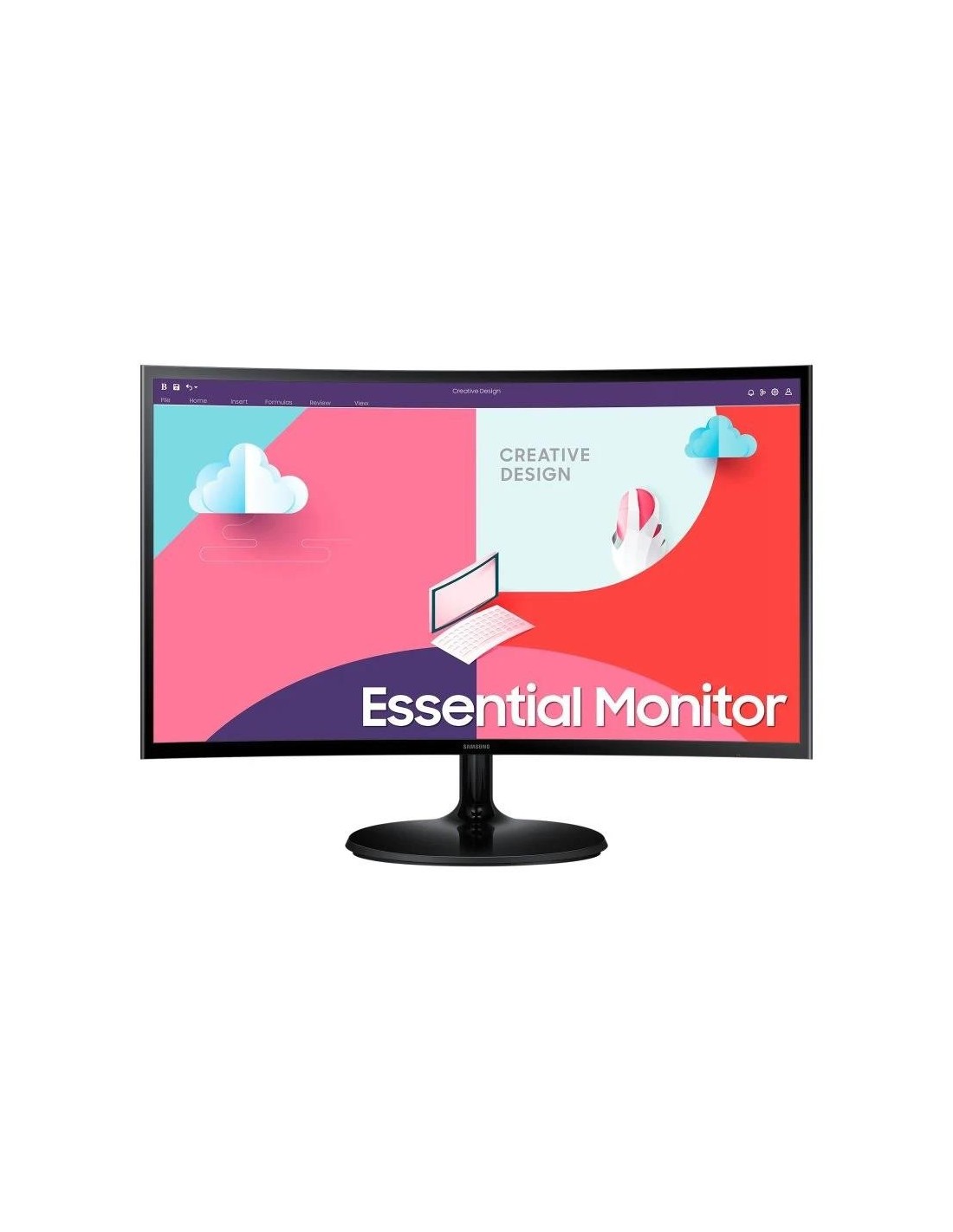 MONITOR SAMSUNG ESSENTIAL S3 24 CURVO LED FULL HD HDMI + VGA