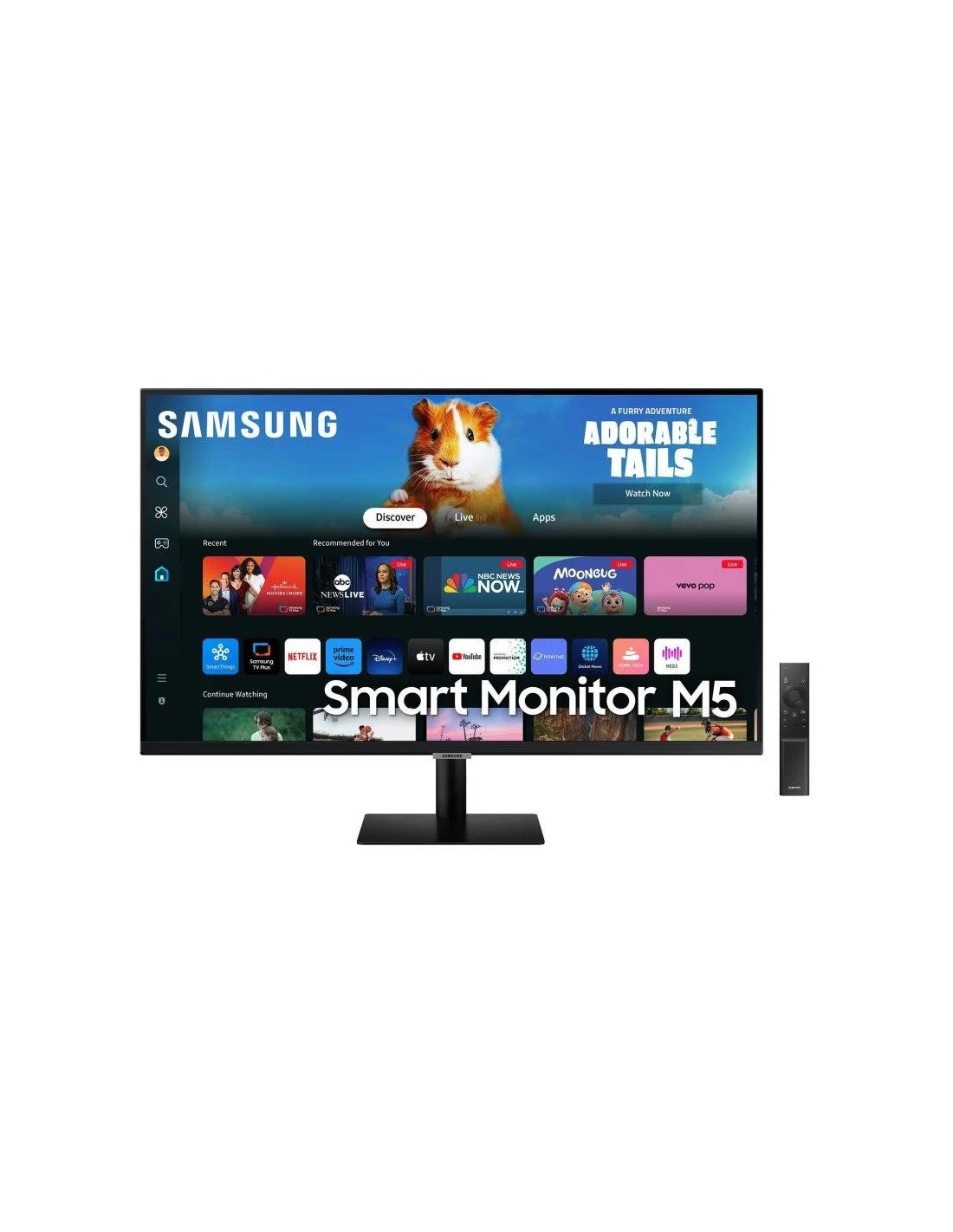 MONITOR SAMSUNG SMART M5 27 MULTIMEDIA INCLINABLE SMART TV HDMI USB