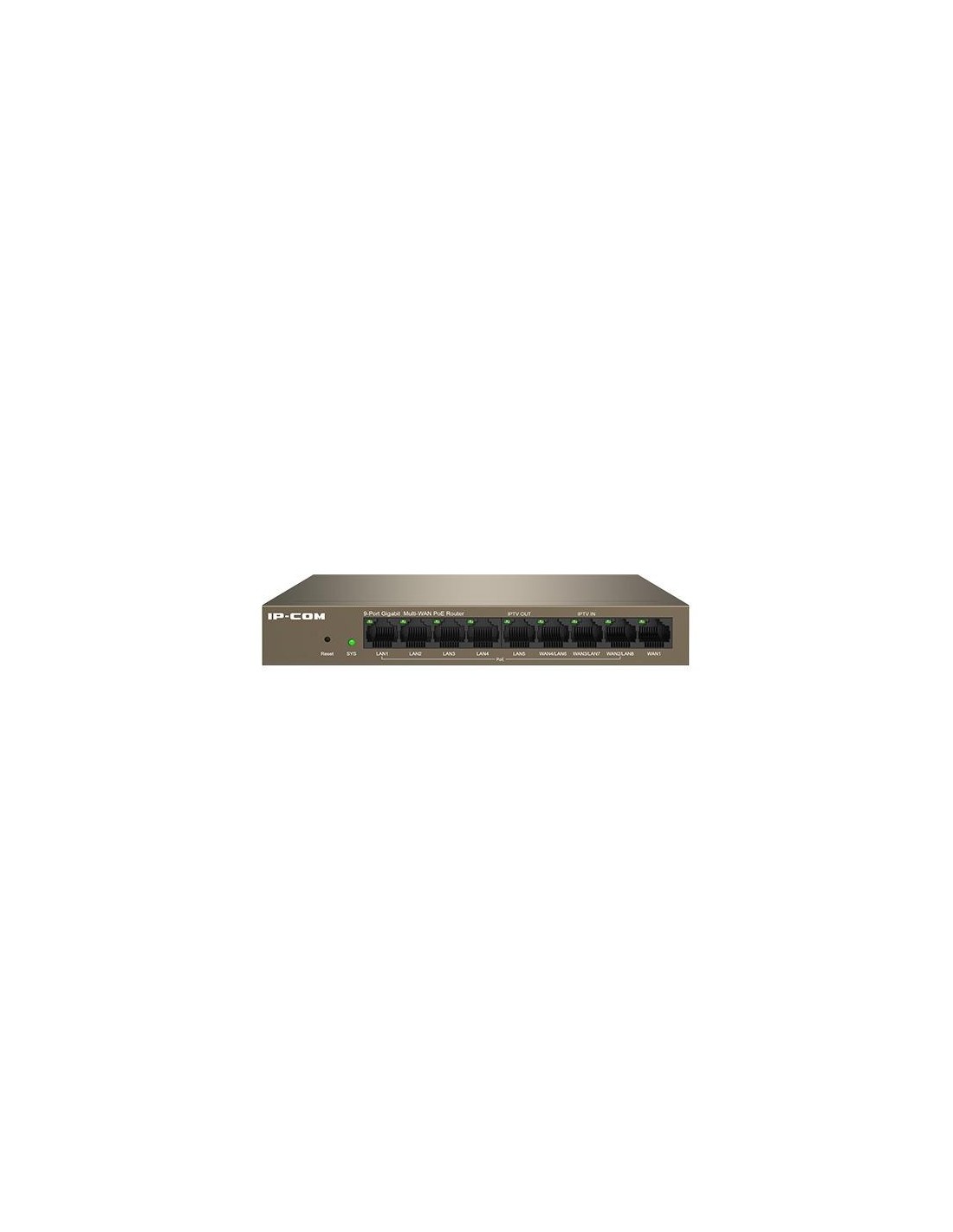 SWITCH IP-COM GIGABIT 9 PUERTOS POE GESTIONABLE METAL