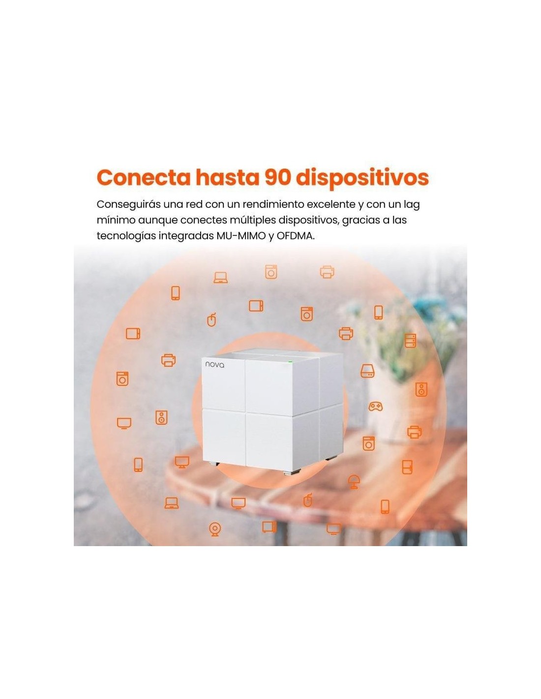 ACCESS POINT TENDA NOVA MW6 WIFI DUAL BAND BLUE