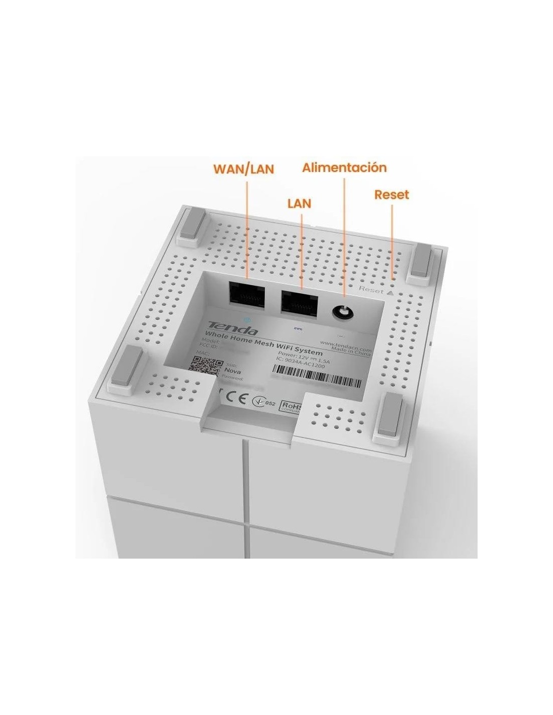 ACCESS POINT TENDA NOVA MW6 WIFI DUAL BAND BLUE
