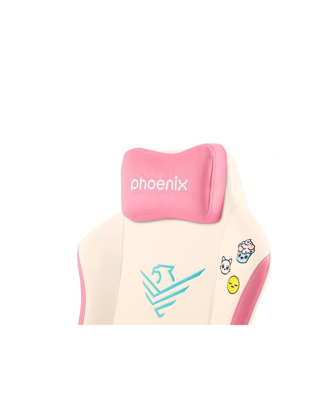 SILLA GAMING PHOENIX NOVA CUERO CREAM EDITION WHITE/PINK
