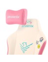 SILLA GAMING PHOENIX NOVA CUERO CREAM EDITION WHITE/PINK