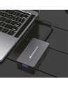 DOCK HUB USB-C PHOENIX 5 EN 1 HDMI 4K/VGA/USB 3.0 BLACK