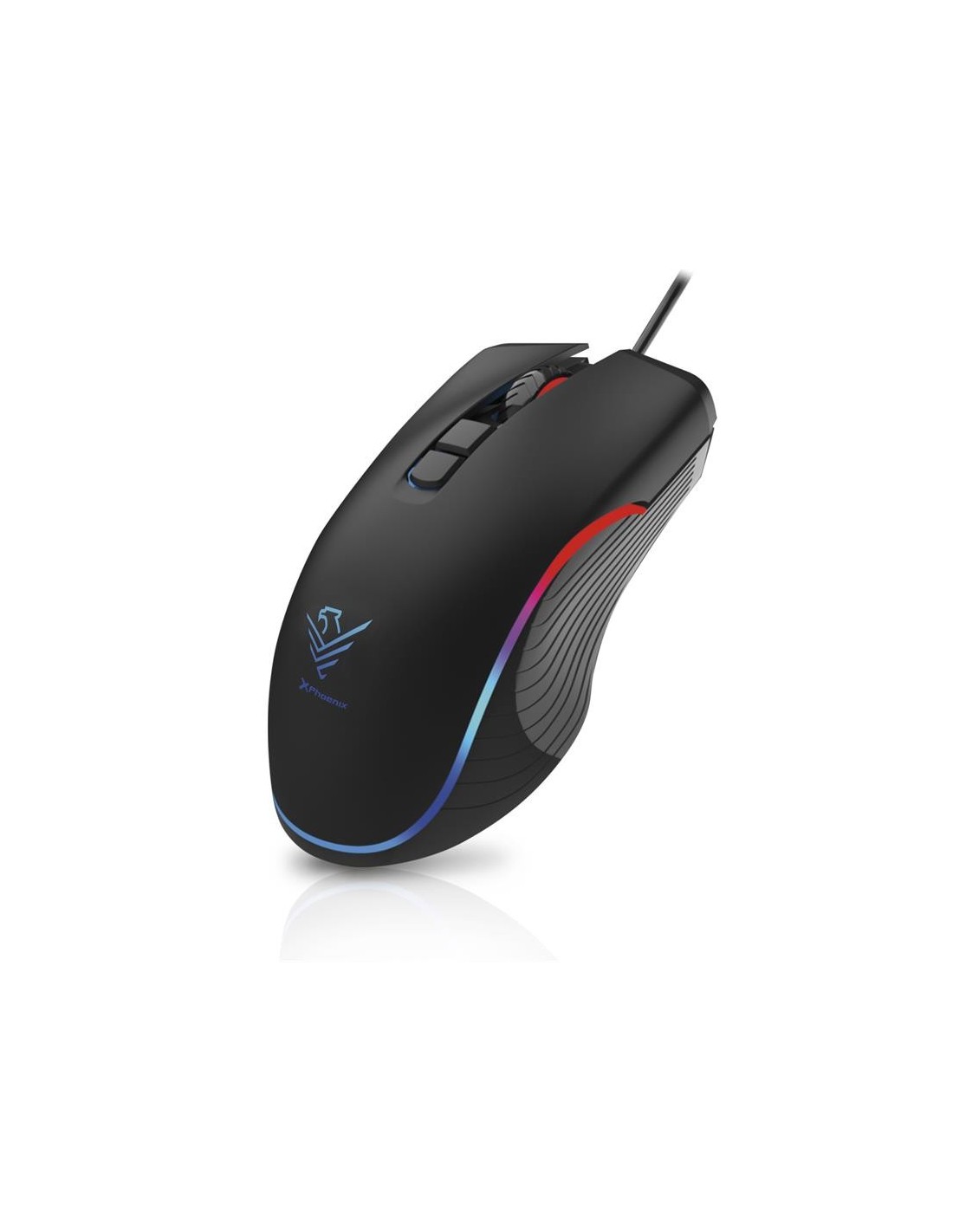 RATON PHOENIX GAMING USB RGB 7200 DPI 7 BOTONES