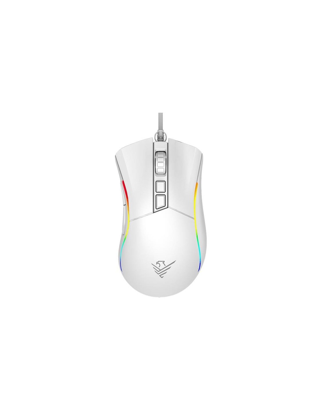 RATON PHOENIX GAMING VOID USB RGB 12000 DPI 7 BOTONES WHITE
