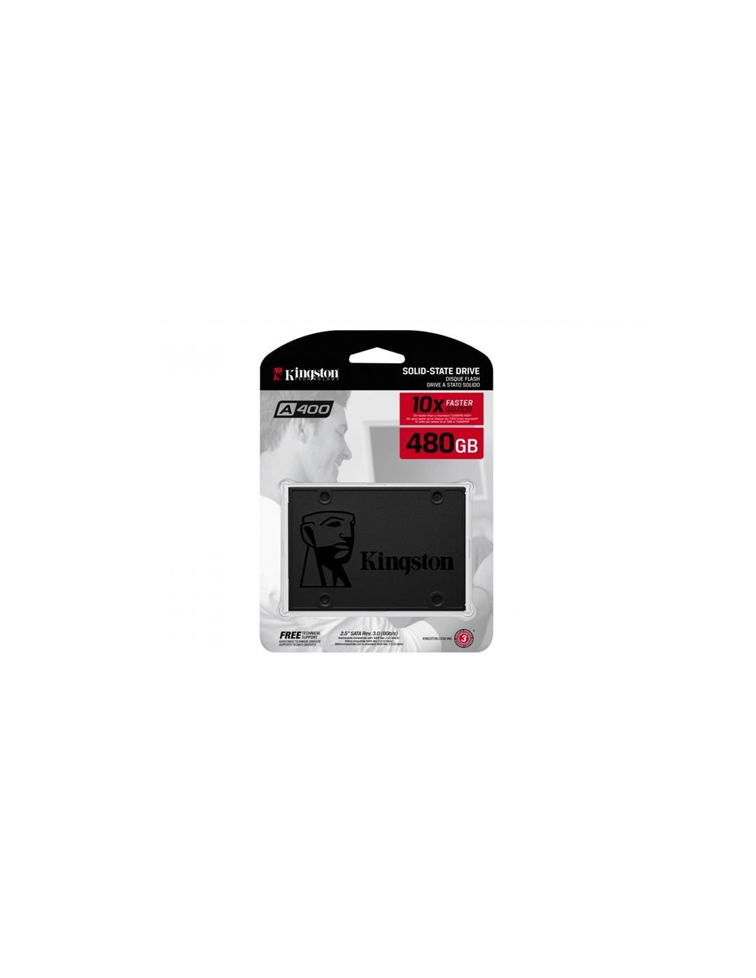 DISCO DURO SSD KINGSTON 480GB SSDNOW SA400