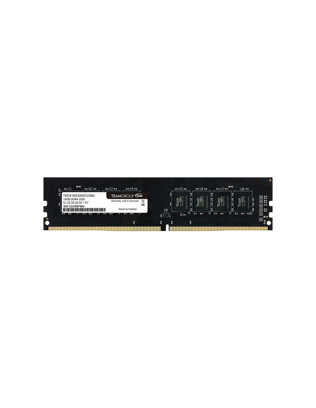MEMORIA RAM 8GB TEAMGROUP ELITE DDR4 3200MHZ