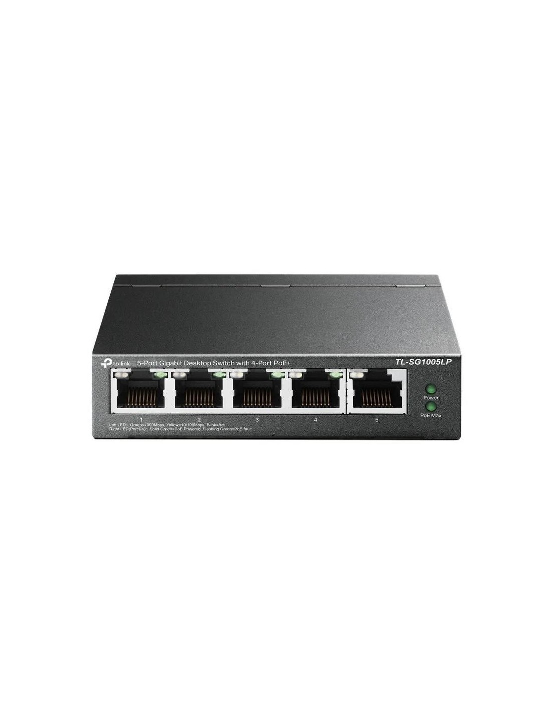 SWITCH TP-LINK GIGABIT 5 PUERTOS 4 POE+ TL-SG1005LP