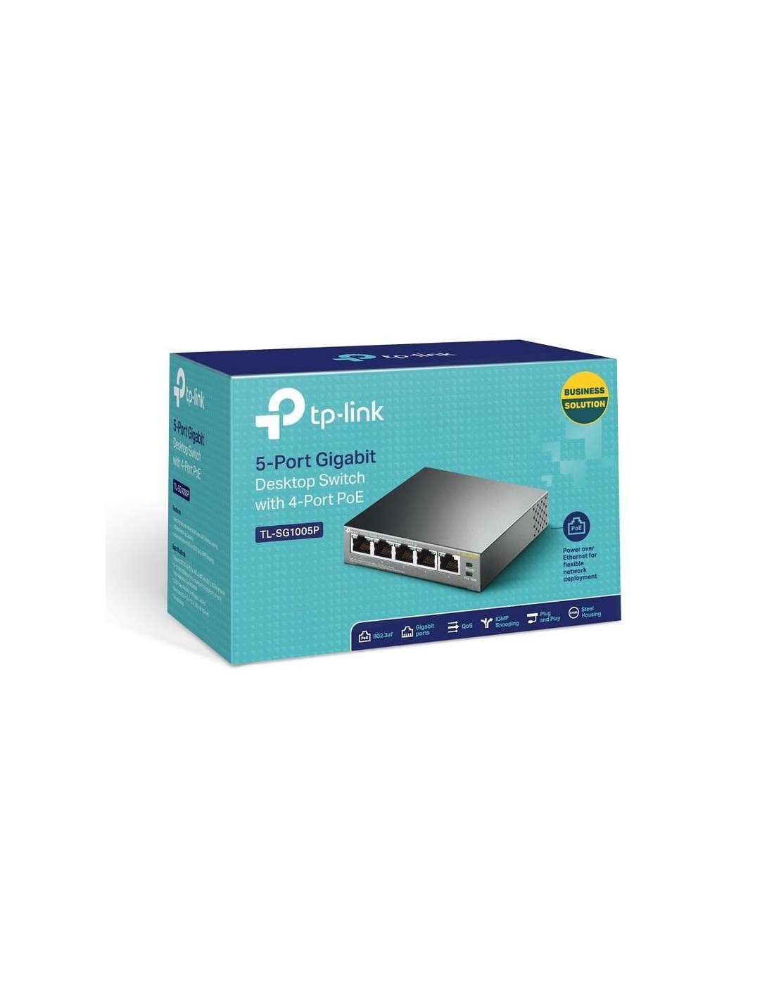 SWITCH TP-LINK GIGABIT 5 PUERTOS 4 POE TL-SG1005P