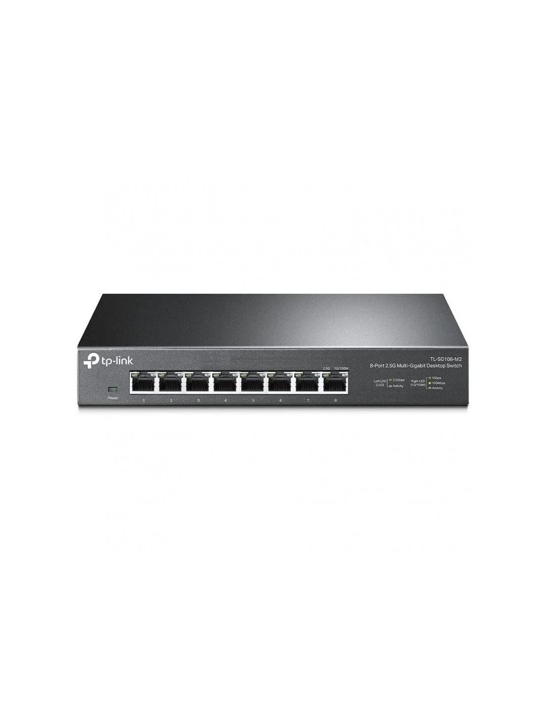 SWITCH TP-LINK GIGABIT 8 PUERTOS 2.5G TL-SG108-M2 METALICA