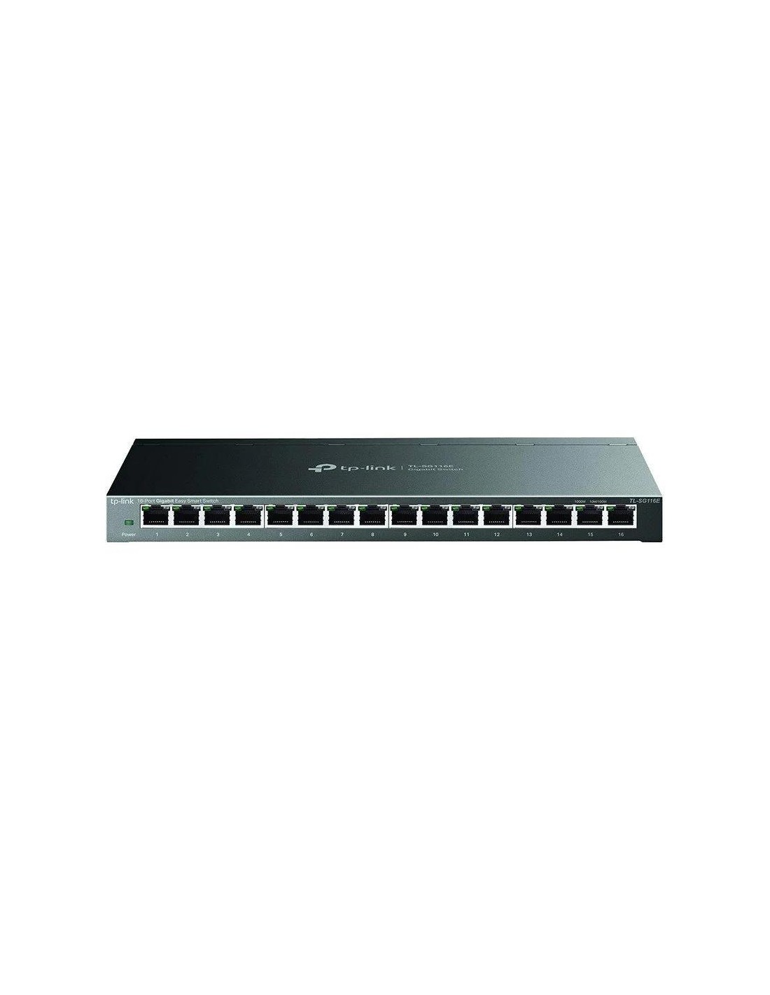 SWITCH TP-LINK 16 PUERTOS GIGABIT TL-SG116E METALICA