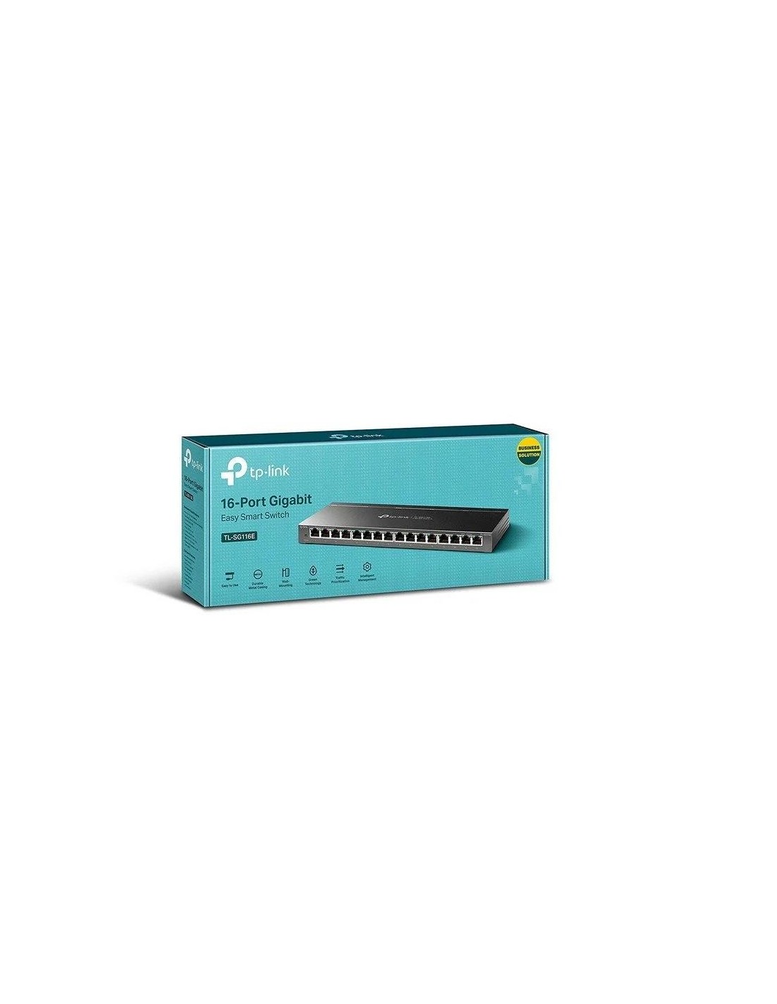 SWITCH TP-LINK 16 PUERTOS GIGABIT TL-SG116E METALICA