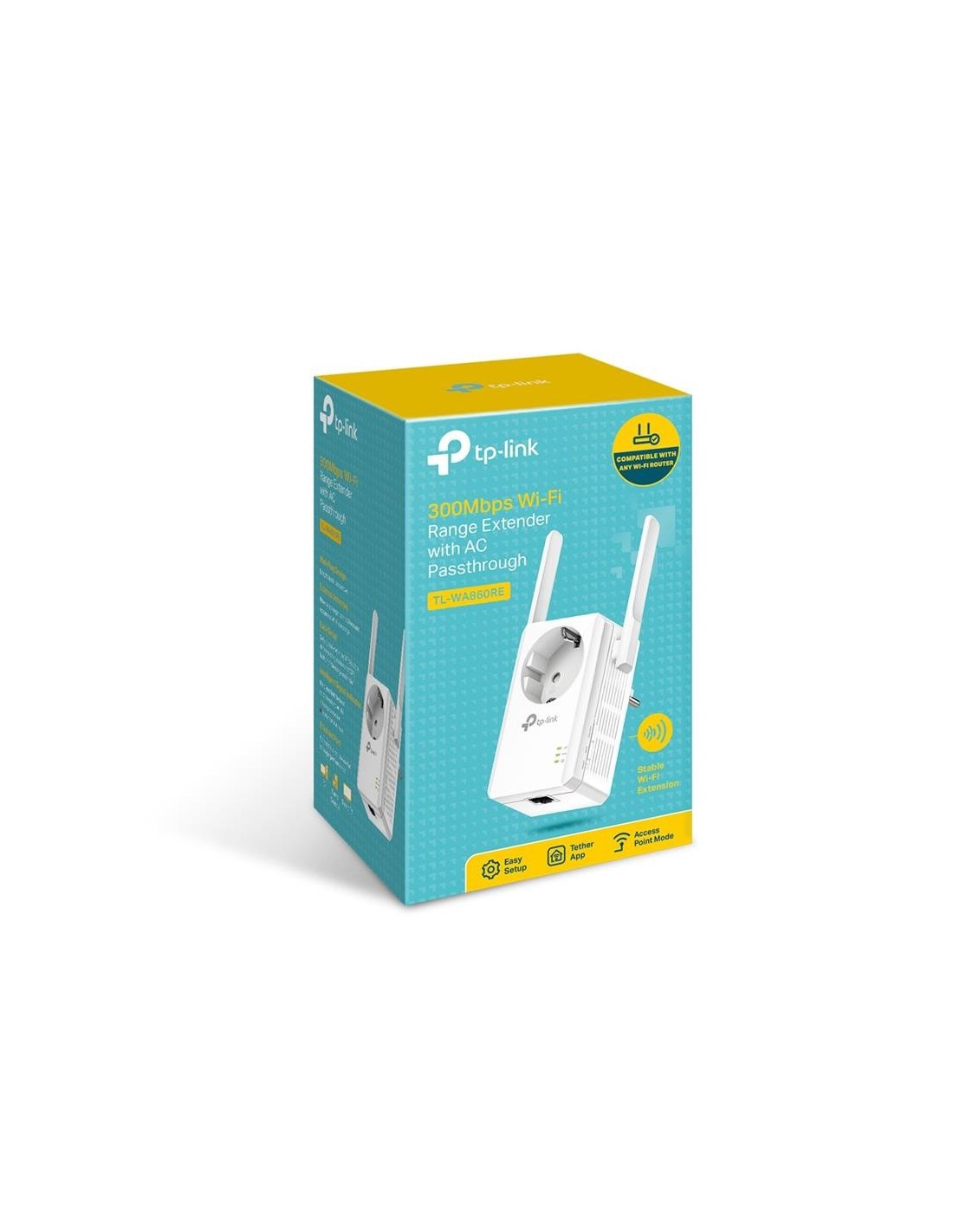 WIRELESS REPEATER TP-LINK TL-WA860RE 300MBPS + ENCHUFE