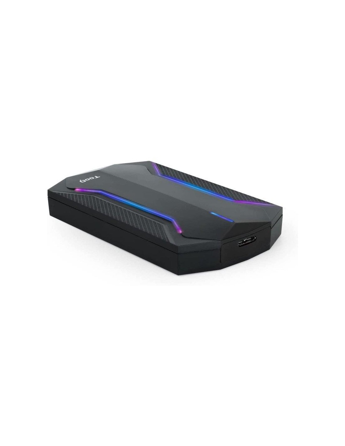 CAJA EXTERNA TOOQ  GAMING 2.5 SSD SATA USB RGB BLACK