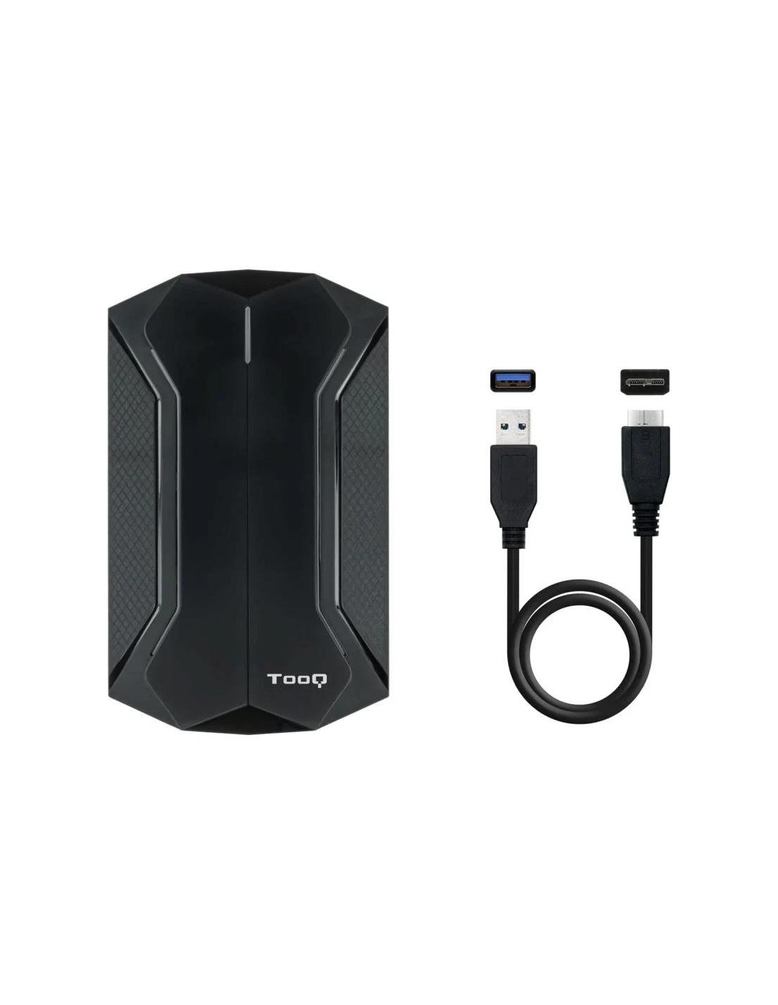 CAJA EXTERNA TOOQ  GAMING 2.5 SSD SATA USB RGB BLACK