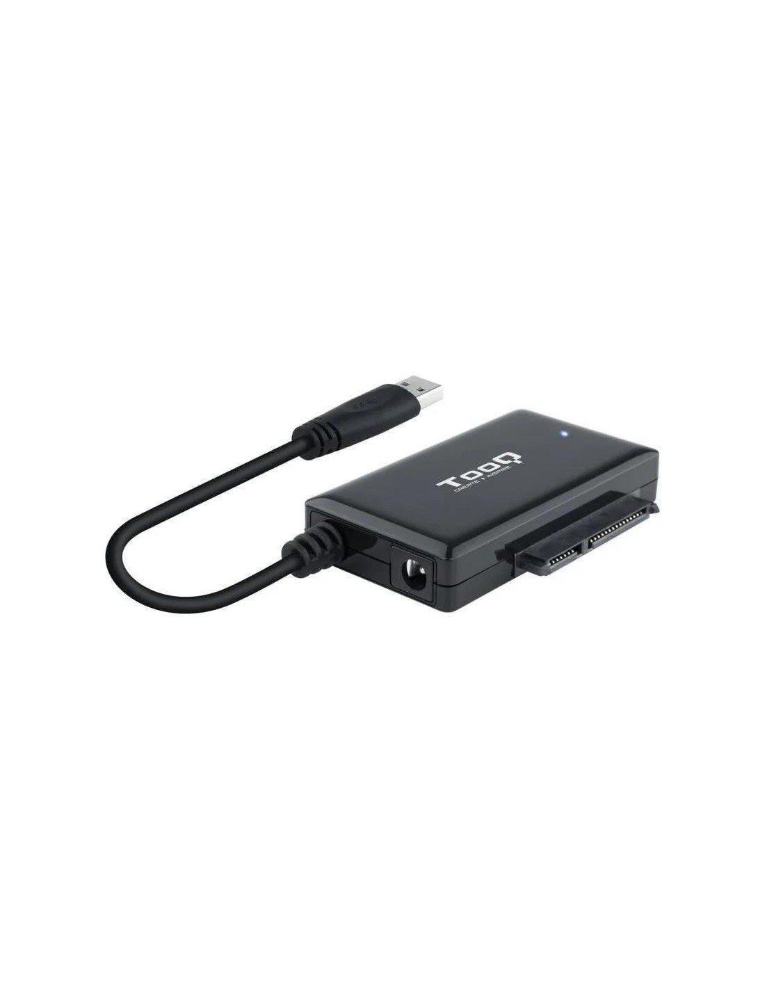 ADAPTADOR USB 3.0 USB-A TOOQ DISCO DURO SATA 2.5/3.5 ALIMENTADOR BLACK