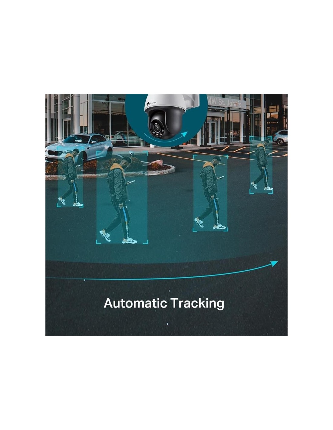 CAMARA IP TP-LINK VIGI PT 4MP 4MM IR 30M IP66 POE