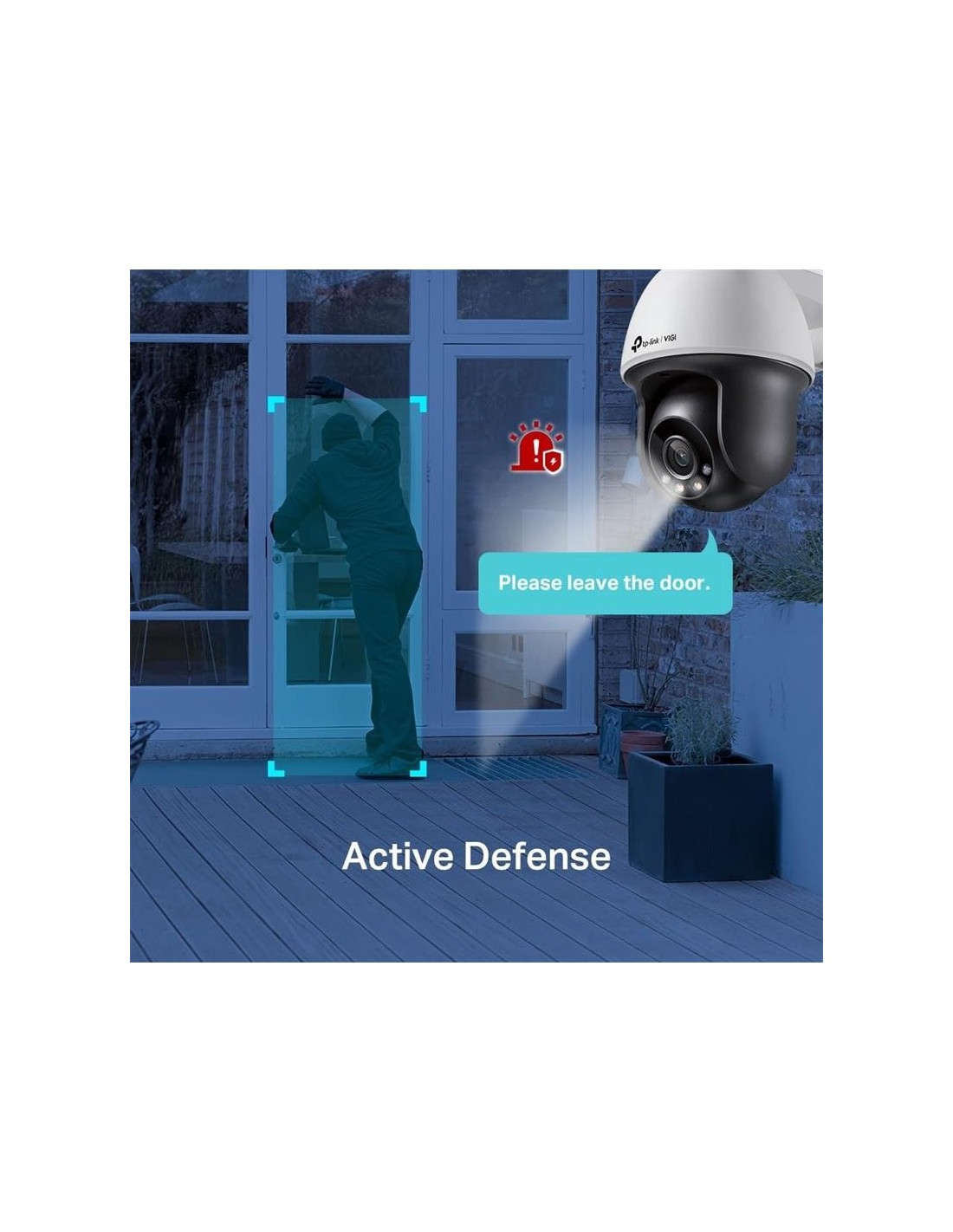 CAMARA IP TP-LINK VIGI PT 4MP 4MM IR 30M IP66 POE