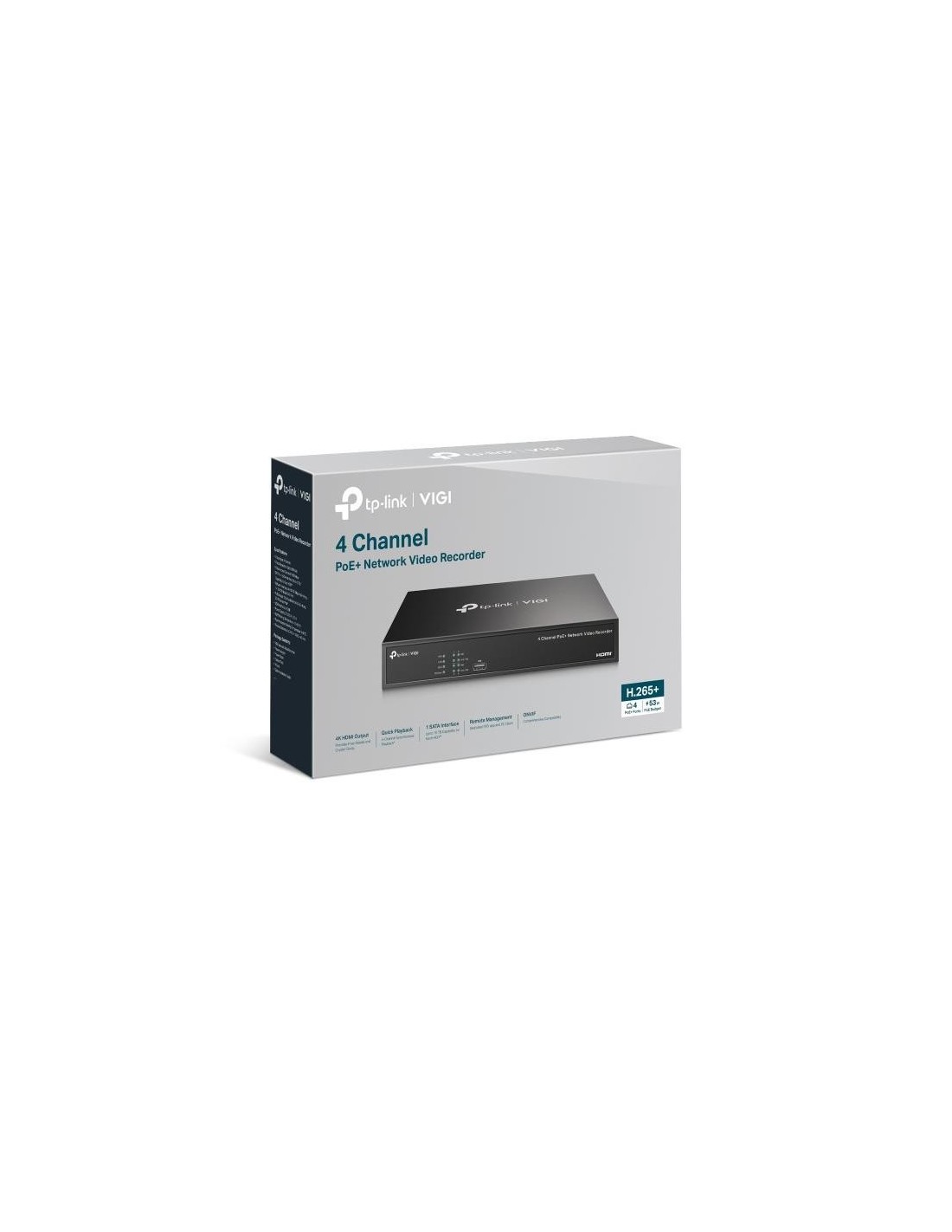 GRABADOR IP NVR TP-LINK VIGI 4 CH IP 1HDD H265+ POE