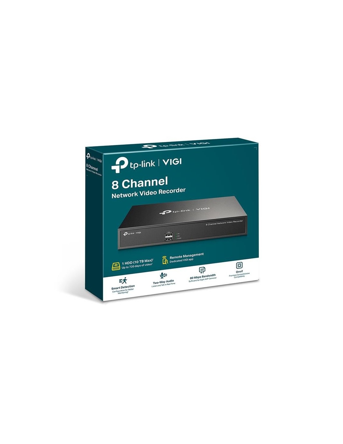 GRABADOR IP NVR TP-LINK VIGI 8 CH IP 1HDD H265+