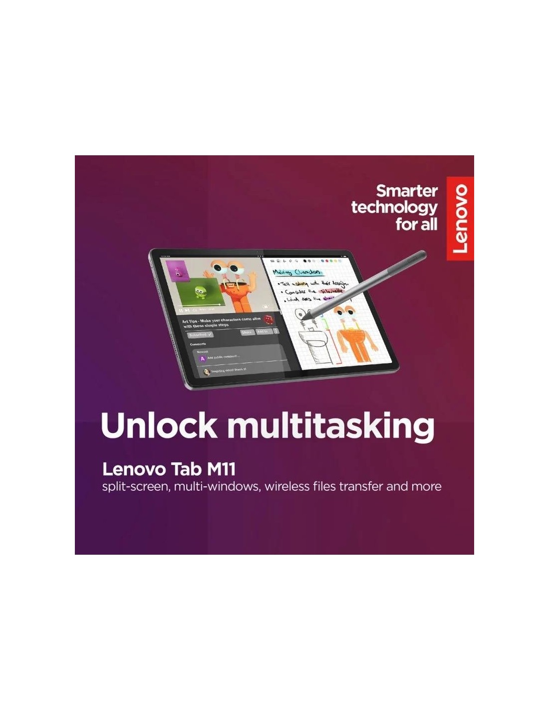 TABLET LENOVO M11 11 8GB/128GB MEDIATEK HELIO + PEN + FUNDA