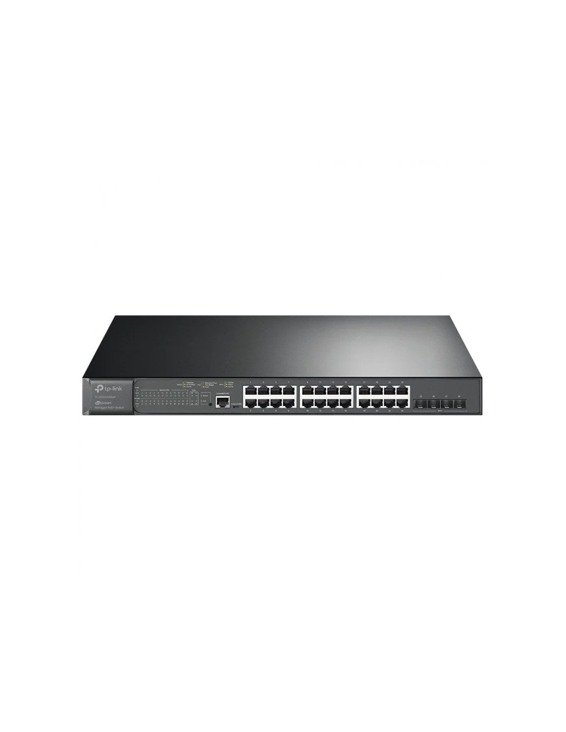 SWITCH TP-LINK 24 PUERTOS GIGABIT POE+ 4 PUERTOS 10GE SFP+ L2+