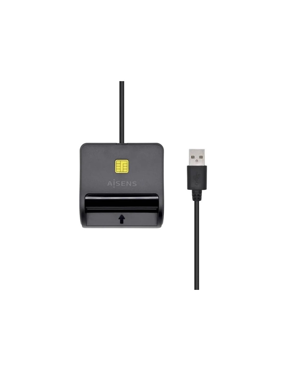LECTOR DE TARJETAS DNIE AISENS DNI USB 2.0 BLACK