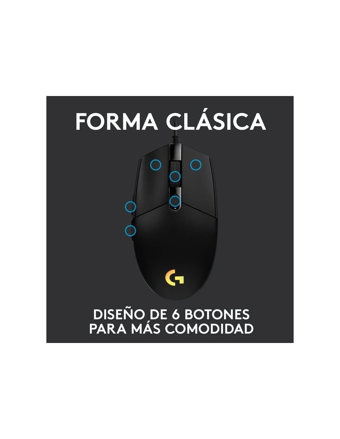 RATON LOGITECH G102 LIGHTSYNC RGB USB BLACK