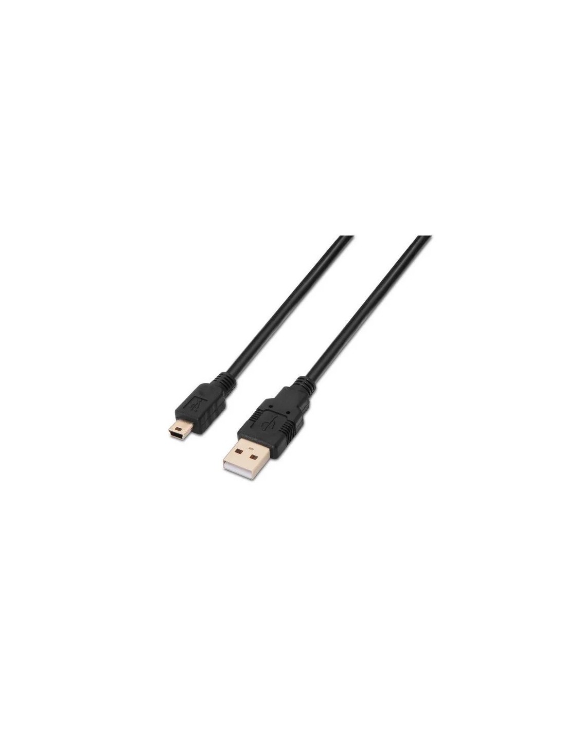 CABLE USB AM/MINI B/M 3M AISENS BLACK