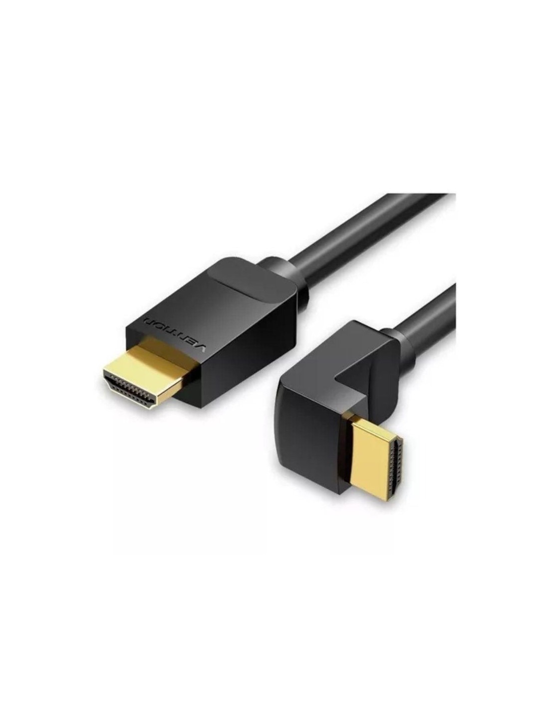 CABLE HDMI 2.0 4K VENTION HDMI/M - HDMI/M 3M ACODADO BLACK