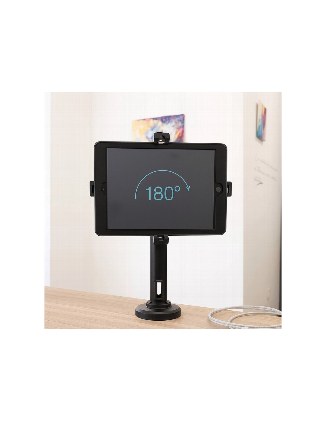 SOPORTE SOBREMESA TOOQ ANTIRROBO AJUSTABLE PARA TABLET 7.9-10.5 BLACK