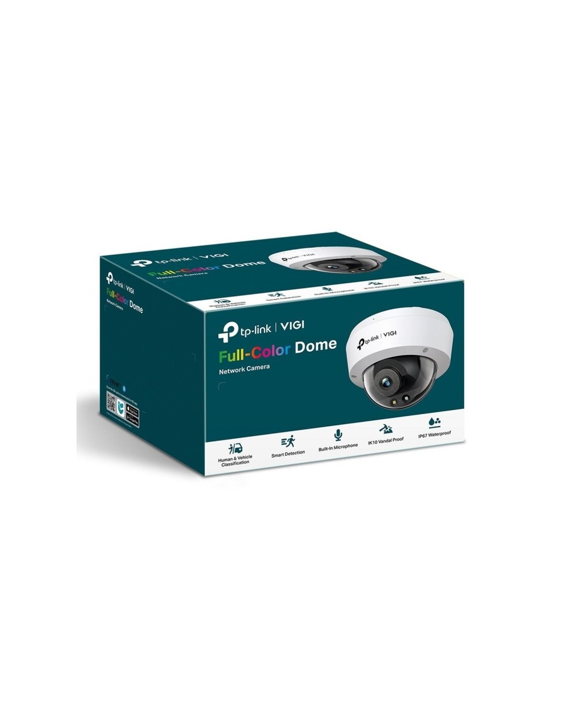CAMARA IP TP-LINK VIGI DOME EXTERIOR/INTERIOR 3MP 2.8MM IR 30M IP67 POE/CC