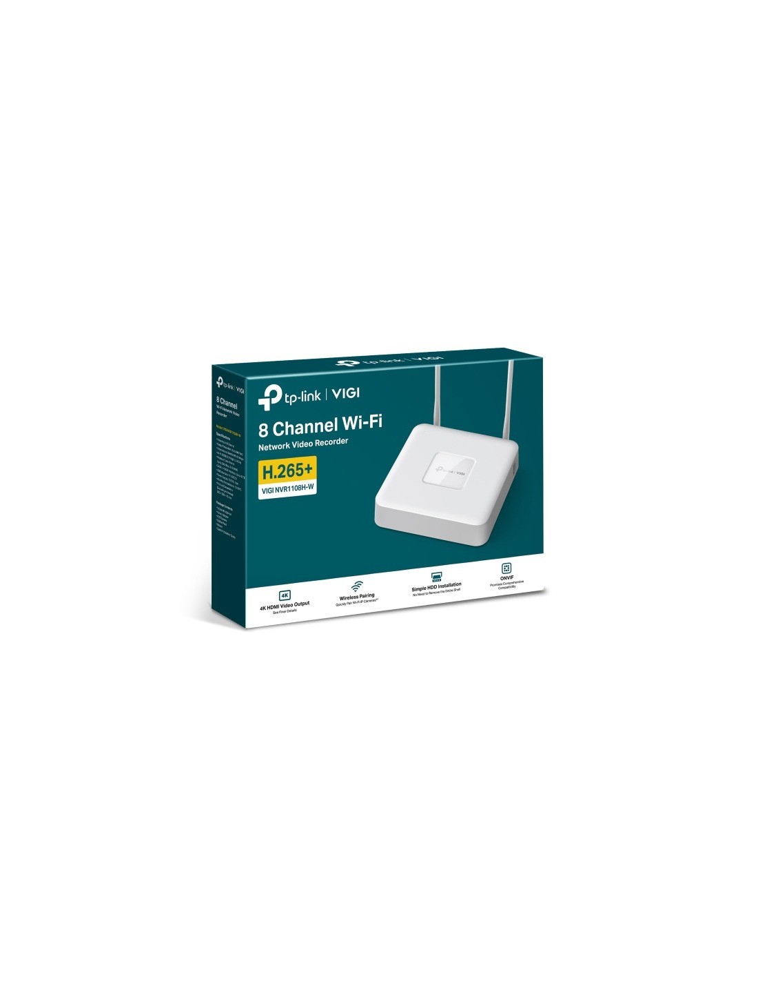 GRABADOR IP NVR TP-LINK VIGI 8 CH IP 1HDD H265+ SATA WHITE