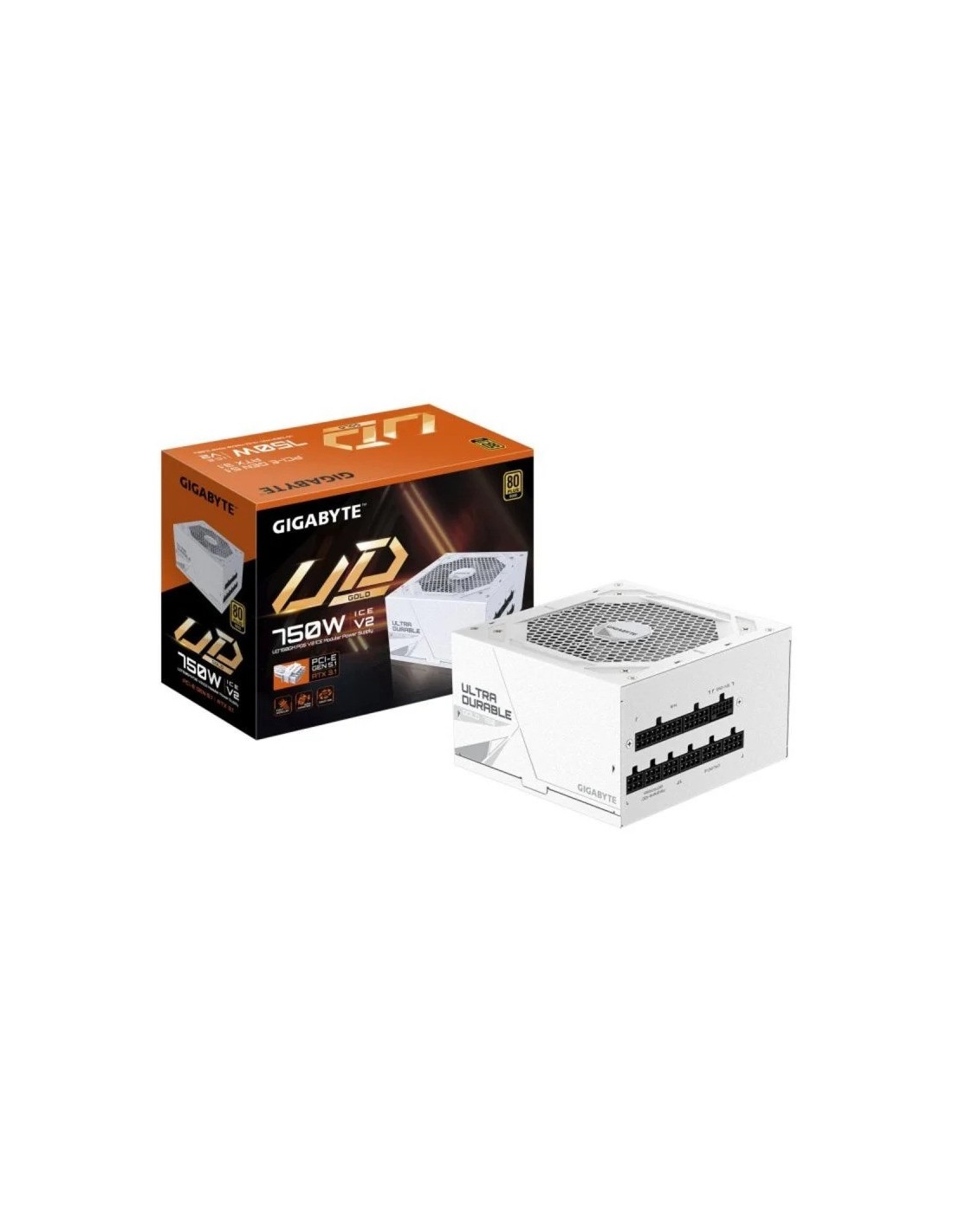 FUENTE DE ALIMENTACION GIGABYTE UD 750W PG5 80+ MODULAR ATX GOLD WHITE