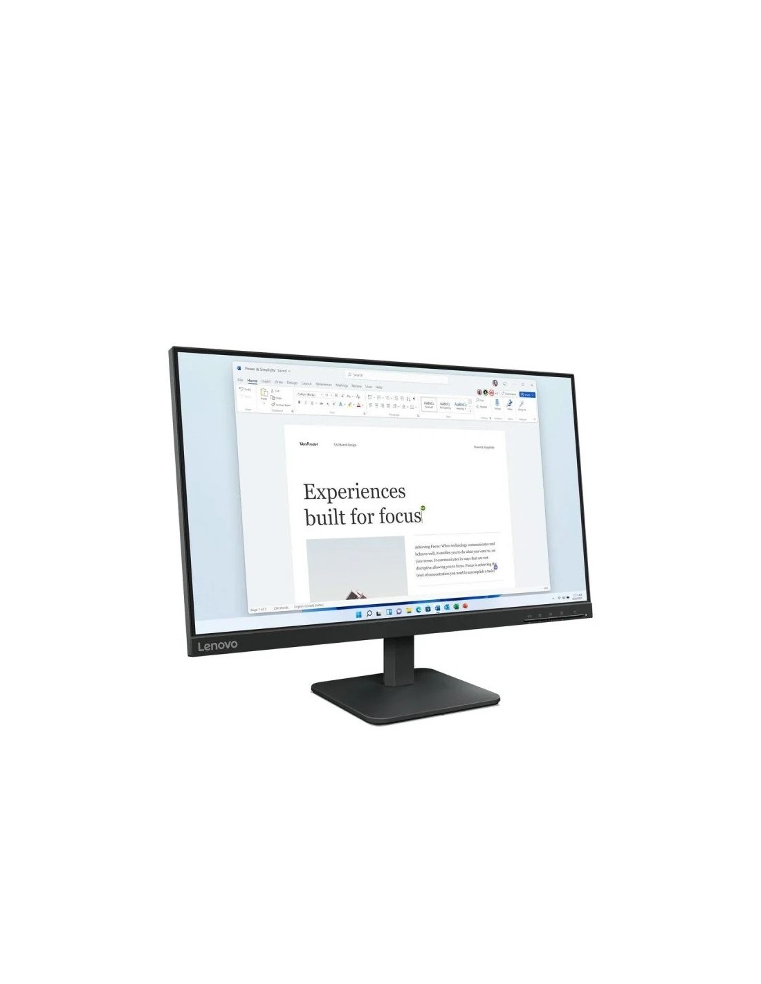 MONITOR LENOVO L24-4E 24 IPS 100HZ HDMI VGA BLACK