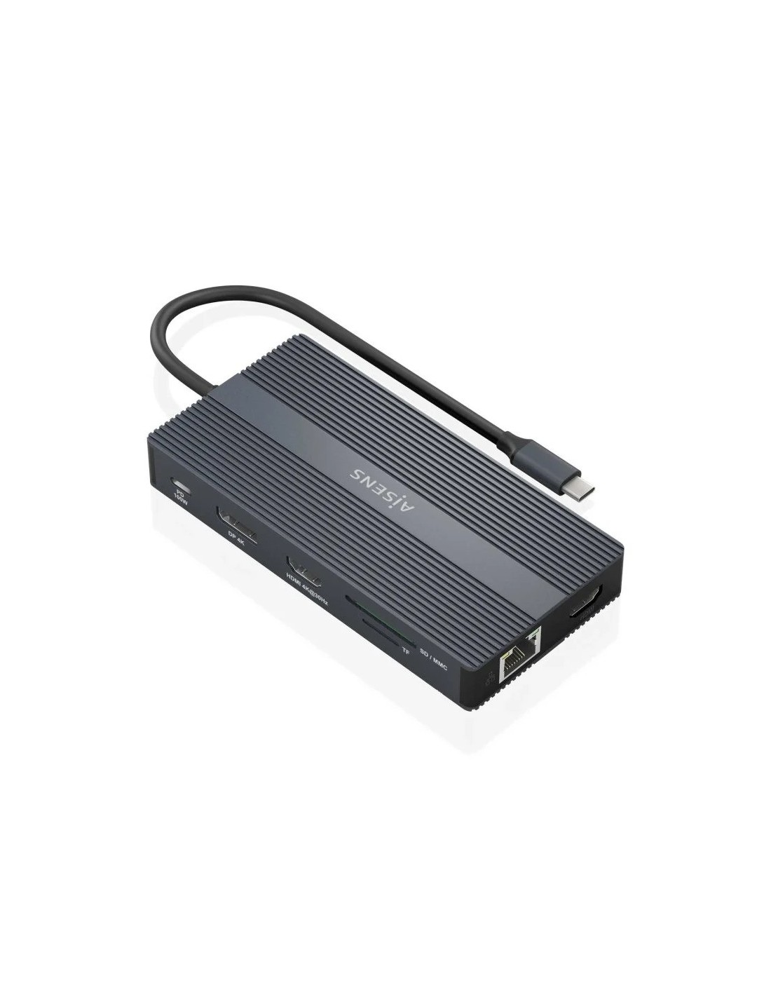 DOCKING USB-C AISENS 2XHDMI 4K/4XUSB/USB-C/RJ45/DPMICROSD/USB-C PD