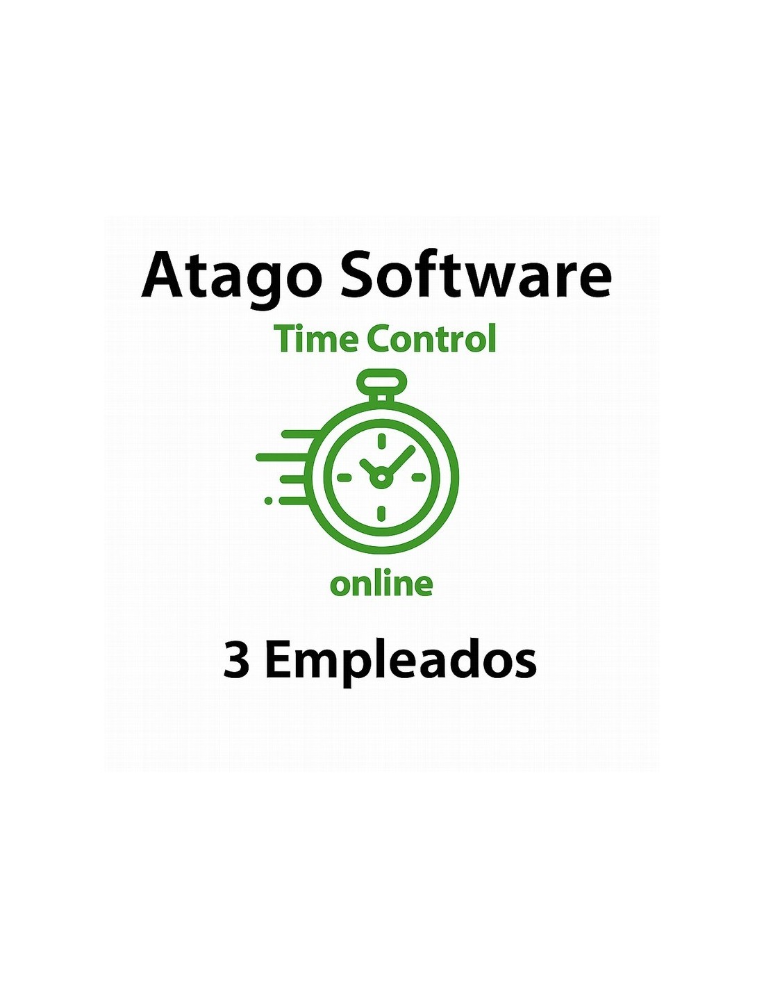 TIME CONTROL DE PRESENCIA ATAGO EN LA NUBE 3 EMPLEADOS ( ANUAL )