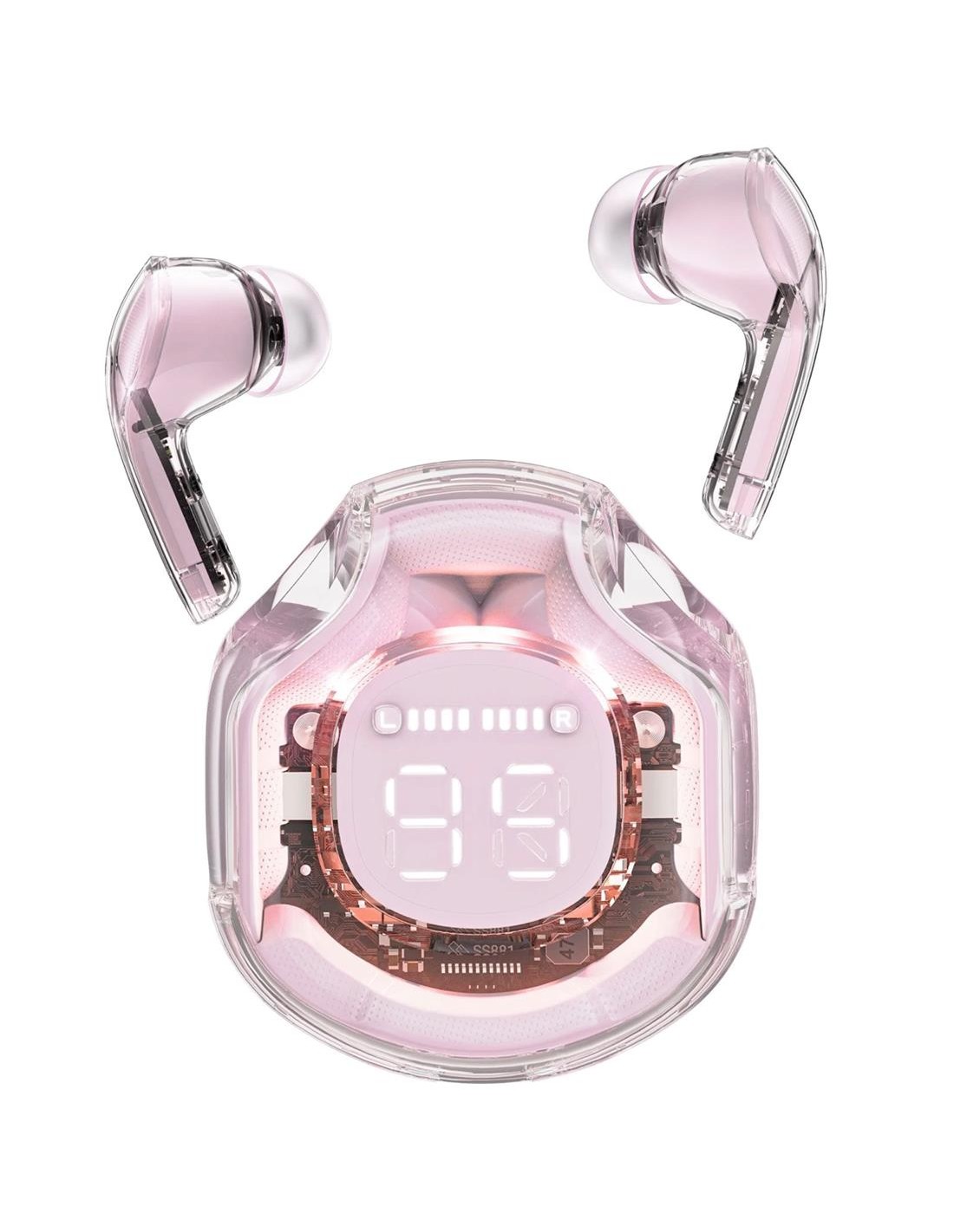 Acefast T8 Crystal Auricular Bluetooth Rosa Lotus
