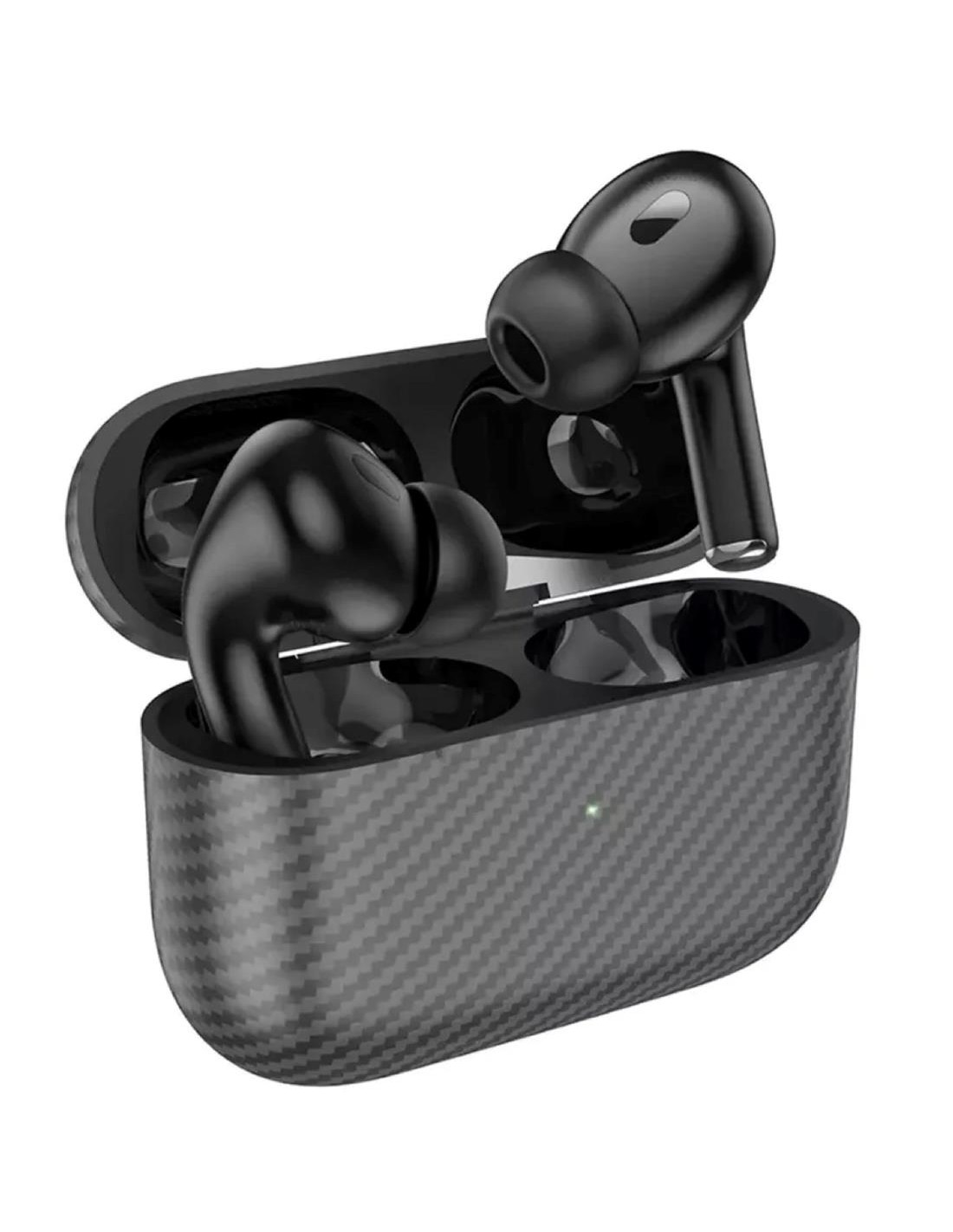 Hoco EW47 Plus True Auricular Inalámbrico Diseño Carbono Negro