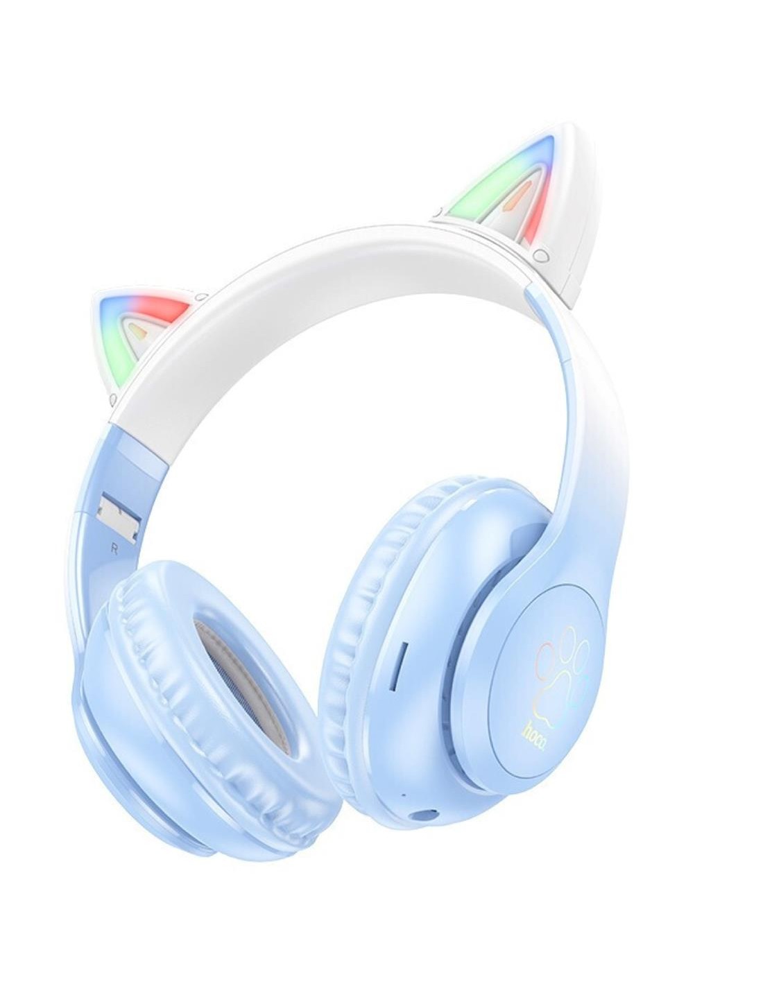 Hoco W42 Auricular Cat ears Bluetooth Crystal Blue